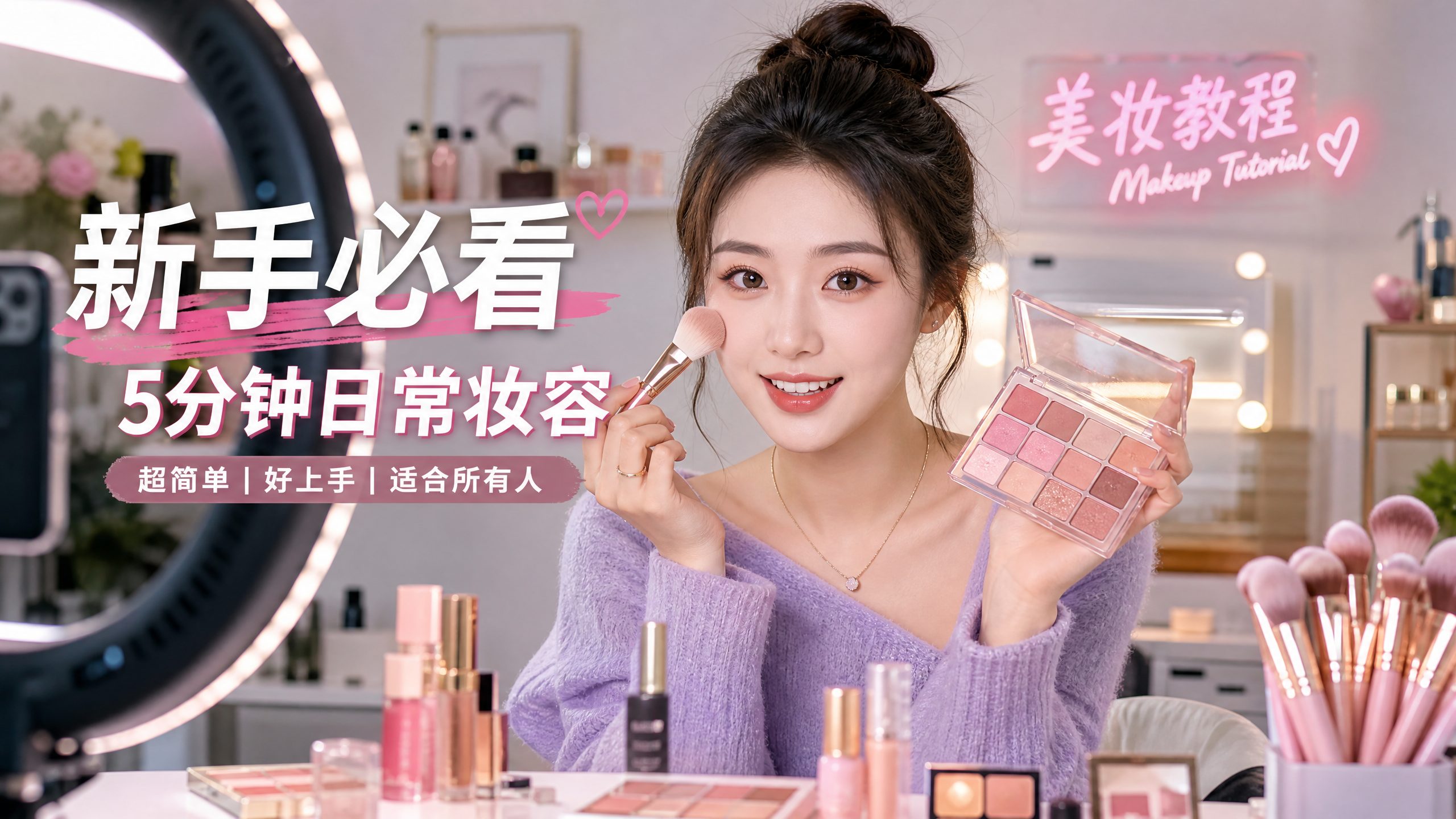 溏心vlog美妆视频教程